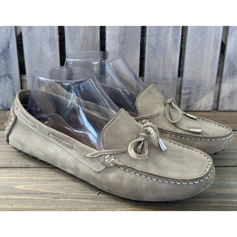 Mercanti Fiorentini Driving Moccasins Shoes Leather Women's Size 8 B Beige